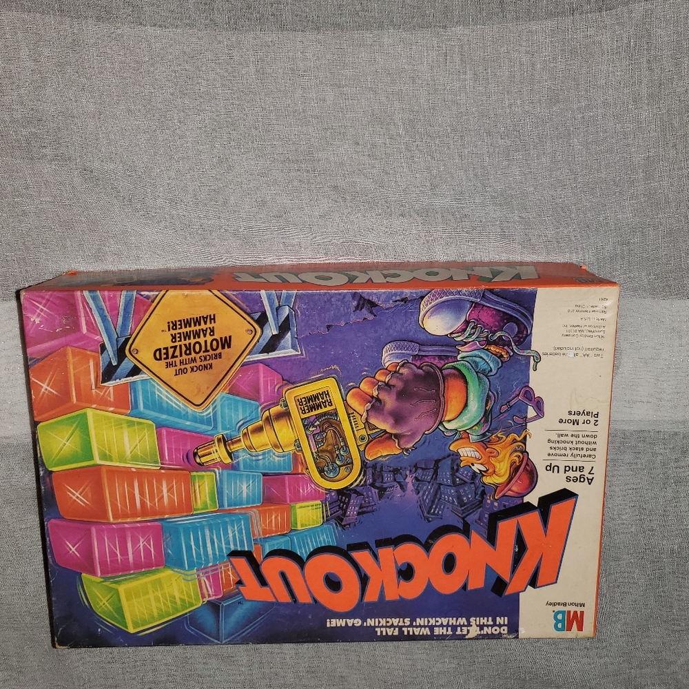 Vintage Knock Out Board Game 1991 Milton Bradley 1